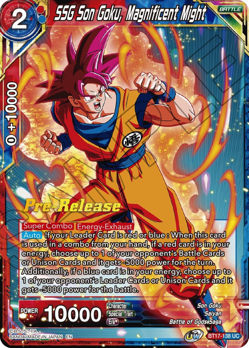 SSG Son Goku, Magnificent Might (BT17-138) [Ultimate Squad Prerelease Promos] | Mindsight Gaming