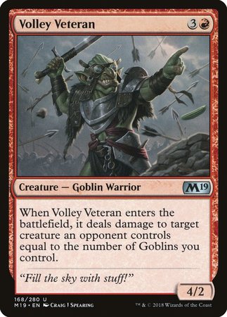 Volley Veteran [Core Set 2019] | Mindsight Gaming