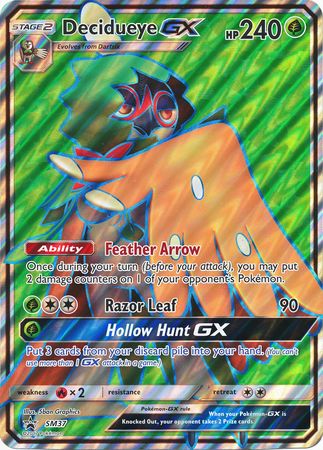 Decidueye GX (SM37) (Jumbo Card) [Sun & Moon: Black Star Promos] | Mindsight Gaming