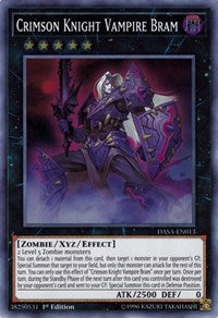 Crimson Knight Vampire Bram [DASA-EN013] Super Rare | Mindsight Gaming