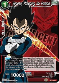 Vegeta, Prepping for Fusion [BT6-009] | Mindsight Gaming