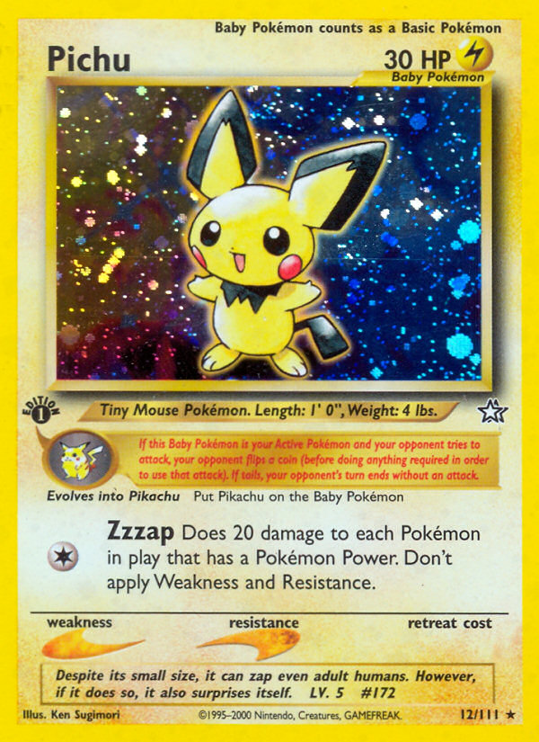 Pichu (12/111) [Neo Genesis 1st Edition] | Mindsight Gaming