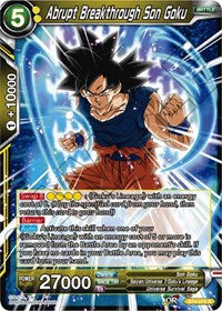 Abrupt Breakthrough Son Goku [BT4-076] | Mindsight Gaming