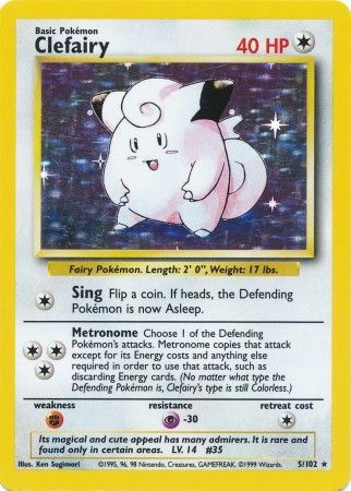 Clefairy (5/102) [Base Set Unlimited] | Mindsight Gaming