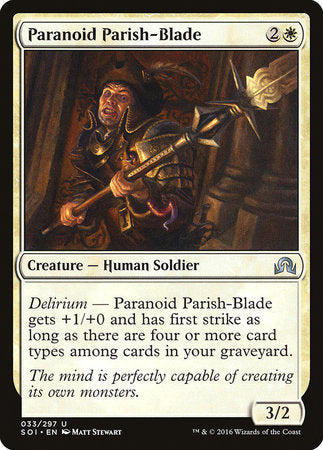 Paranoid Parish-Blade [Shadows over Innistrad] | Mindsight Gaming