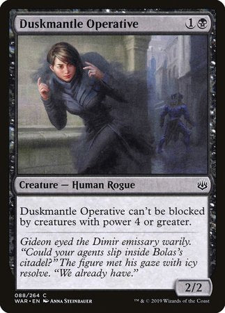 Duskmantle Operative [War of the Spark] | Mindsight Gaming