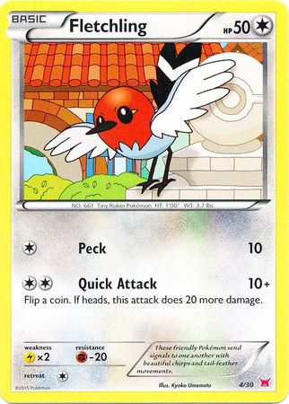 Fletchling (4/30) [XY: Trainer Kit 2 - Latias] | Mindsight Gaming