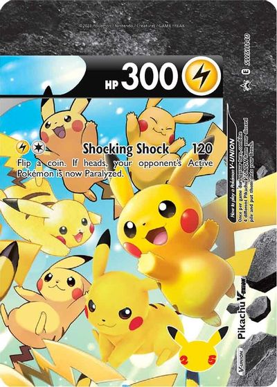 Pikachu V-UNION (SWSH140) (Celebrations) [Sword & Shield: Black Star Promos] | Mindsight Gaming