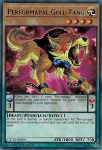 Performapal Gold Fang [CYHO-EN095] Rare | Mindsight Gaming