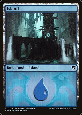 Island - Dimir (A01) [GRN Ravnica Weekend] | Mindsight Gaming