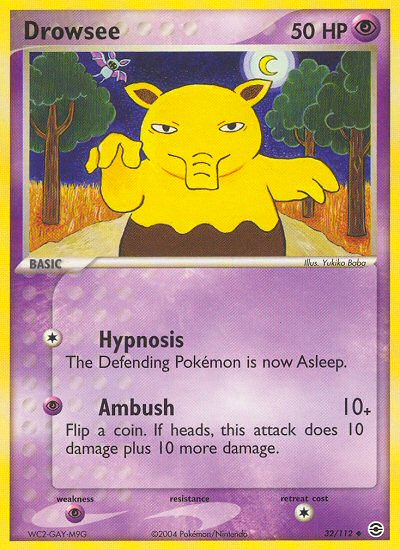 Drowzee (32/112) [EX: FireRed & LeafGreen] | Mindsight Gaming