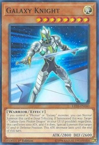 Galaxy Knight [LED3-EN040] Super Rare | Mindsight Gaming