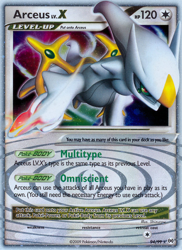 Arceus LV.X (94/99) [Platinum: Arceus] | Mindsight Gaming