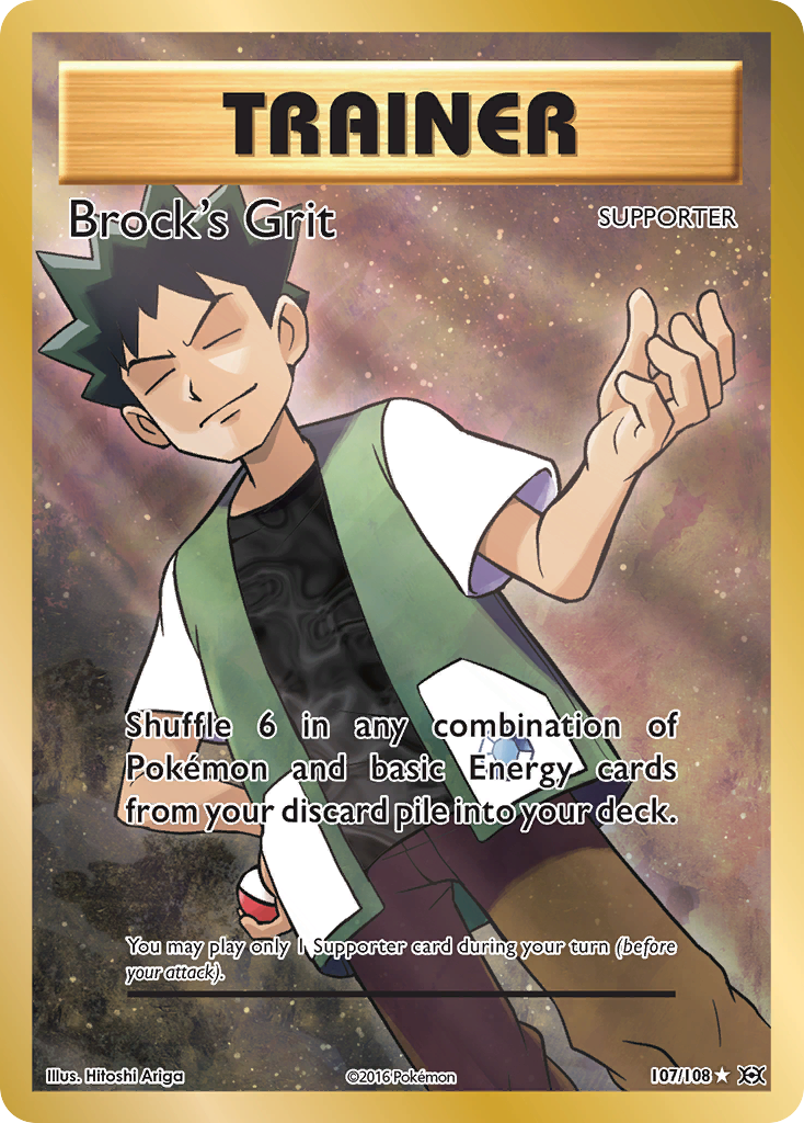 Brock's Grit (107/108) [XY: Evolutions] | Mindsight Gaming