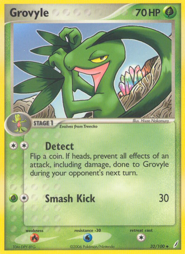 Grovyle (32/100) [EX: Crystal Guardians] | Mindsight Gaming