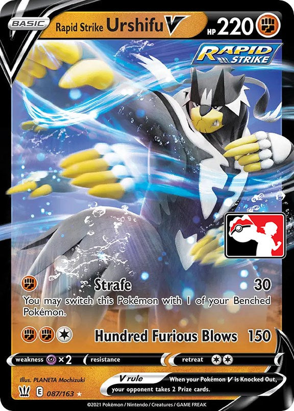 Rapid Strike Urshifu V (087/163) [Prize Pack Series One] | Mindsight Gaming