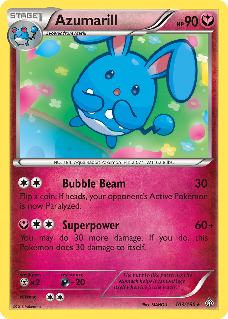 Azumarill (103/160) [XY: Primal Clash] | Mindsight Gaming