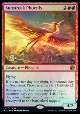 Sunstreak Phoenix [Innistrad: Midnight Hunt Prerelease Promos] | Mindsight Gaming