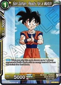 Son Gohan, Ready for a Match [BT6-084] | Mindsight Gaming