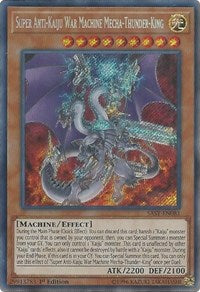 Super Anti-Kaiju War Machine Mecha-Thunder-King [SAST-EN081] Secret Rare | Mindsight Gaming