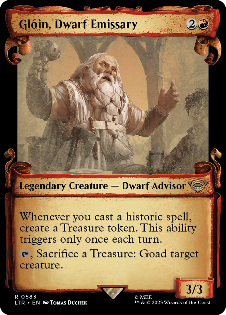 Gloin, Dwarf Emissary [The Lord of the Rings: Tales of Middle-Earth Showcase Scrolls] | Mindsight Gaming