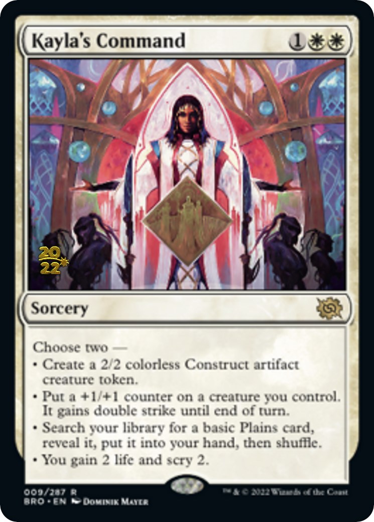 Kayla's Command [The Brothers' War: Prerelease Promos] | Mindsight Gaming