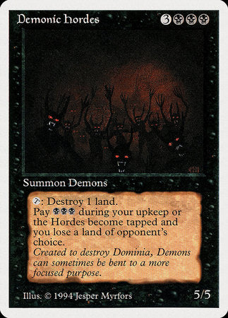 Demonic Hordes [Summer Magic / Edgar] | Mindsight Gaming