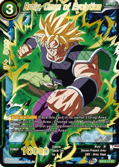 Broly, Omen of Evolution (EX19-12) [Special Anniversary Set 2021] | Mindsight Gaming