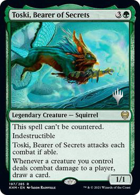 Toski, Bearer of Secrets (Promo Pack) [Kaldheim Promos] | Mindsight Gaming