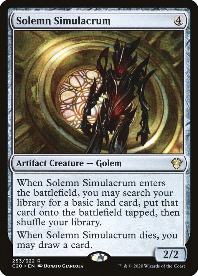 Solemn Simulacrum [Commander 2020] | Mindsight Gaming