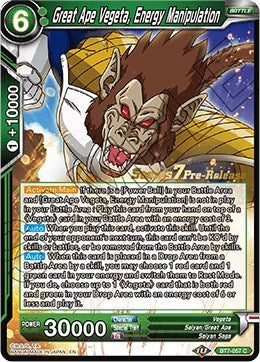 Great Ape Vegeta, Energy Manipulation (Assault of the Saiyans) [BT7-057_PR] | Mindsight Gaming