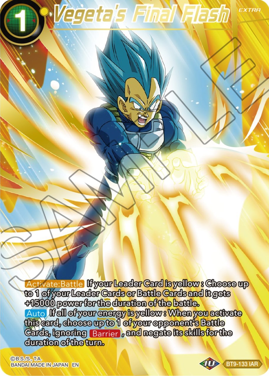 Vegeta's Final Flash (BT9-133) [Theme Selection: History of Vegeta] | Mindsight Gaming