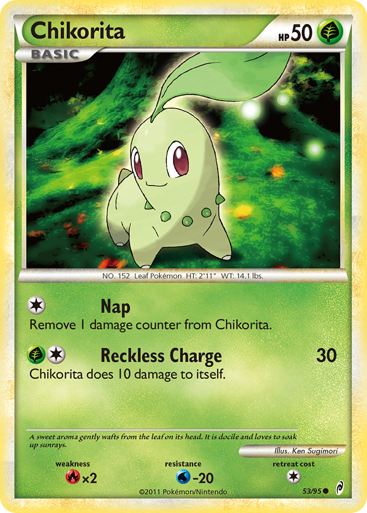 Chikorita (53/95) [HeartGold & SoulSilver: Call of Legends] | Mindsight Gaming