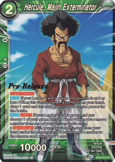 Hercule, Majin Exterminator (BT14-075) [Cross Spirits Prerelease Promos] | Mindsight Gaming