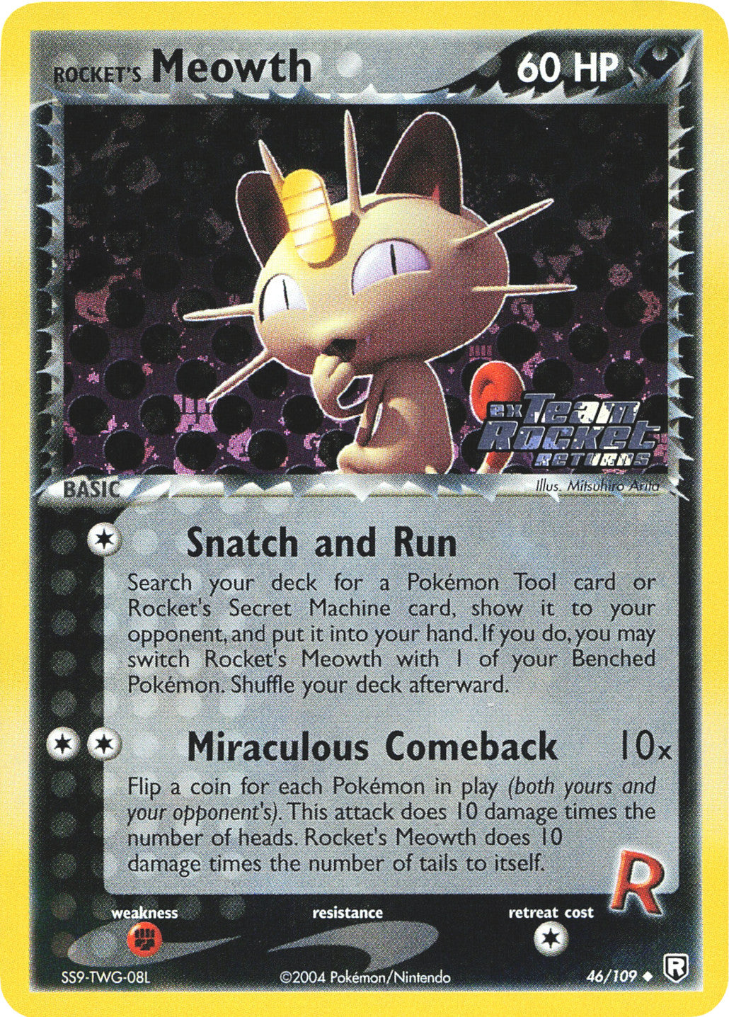 Rocket's Meowth (46/109) (Stamped) [EX: Team Rocket Returns] | Mindsight Gaming