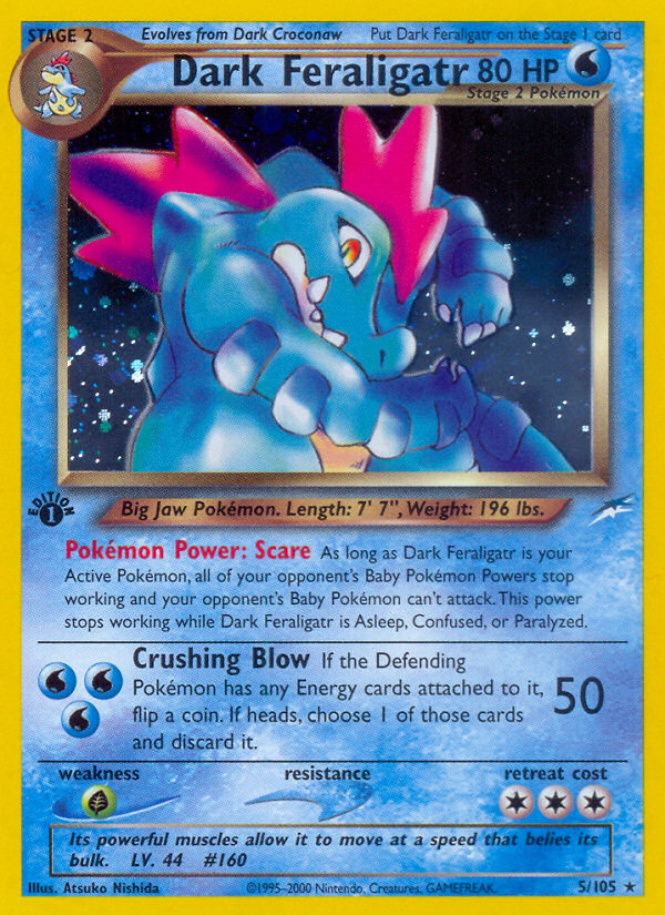 Dark Feraligatr (5/105) [Neo Destiny 1st Edition] | Mindsight Gaming