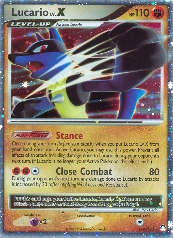 Lucario LV.X (122/123) [Diamond & Pearl: Mysterious Treasures] | Mindsight Gaming