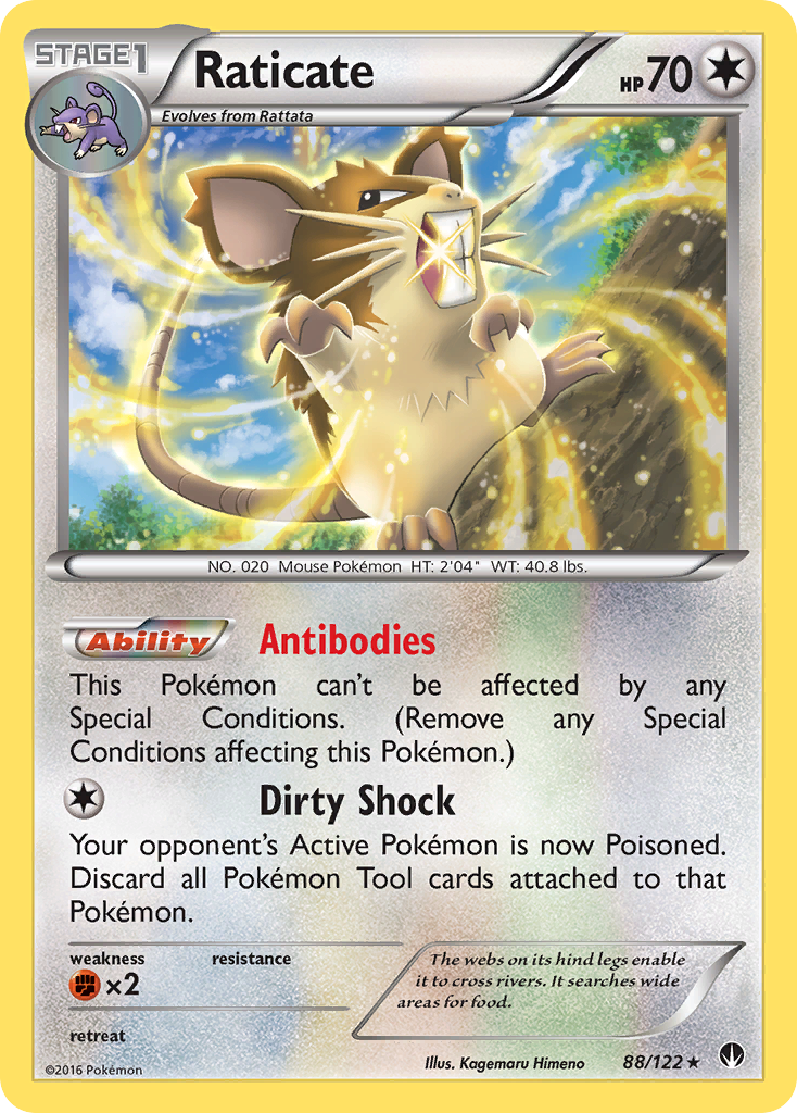 Raticate (88/122) [XY: BREAKpoint] | Mindsight Gaming