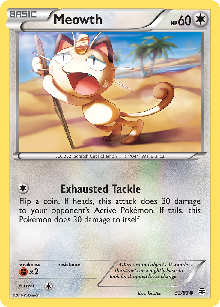 Meowth (53/83) [XY: Generations] | Mindsight Gaming