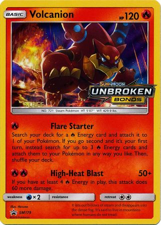 Volcanion (SM179) (Staff Prerelease Promo) [Sun & Moon: Black Star Promos] | Mindsight Gaming