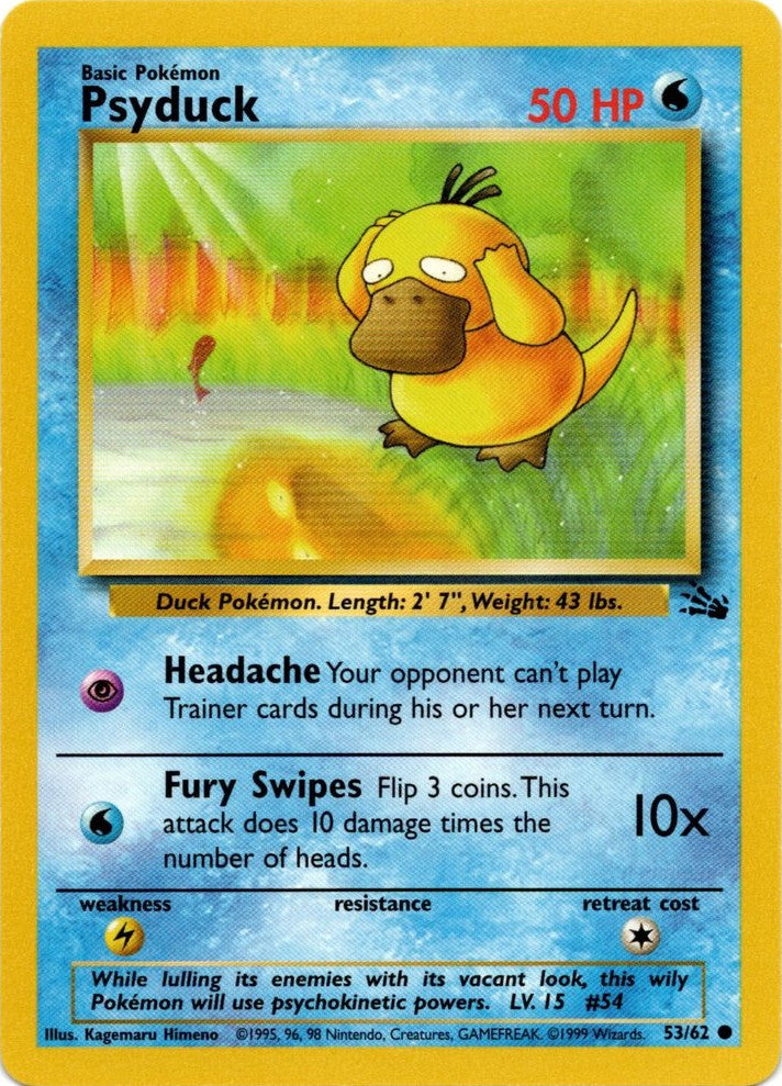 Psyduck (53/62) [Fossil Unlimited] | Mindsight Gaming