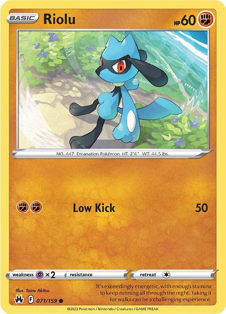 Riolu (071/159) [Sword & Shield: Crown Zenith] | Mindsight Gaming