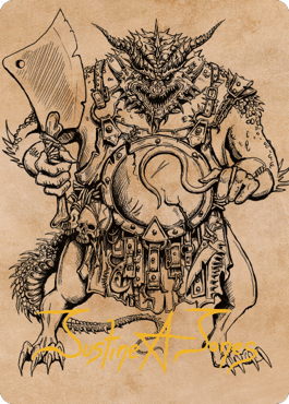 Thrakkus the Butcher Art Card (Gold-Stamped Signature) [Commander Legends: Battle for Baldur's Gate Art Series] | Mindsight Gaming