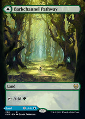 Barkchannel Pathway // Tidechannel Pathway (Borderless Alternate Art) [Kaldheim] | Mindsight Gaming