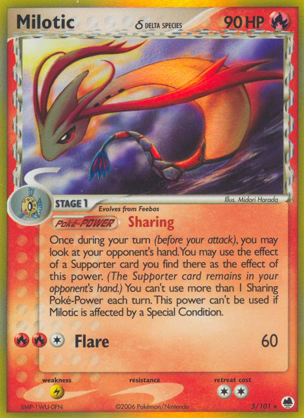 Milotic (5/101) (Delta Species) [EX: Dragon Frontiers] | Mindsight Gaming