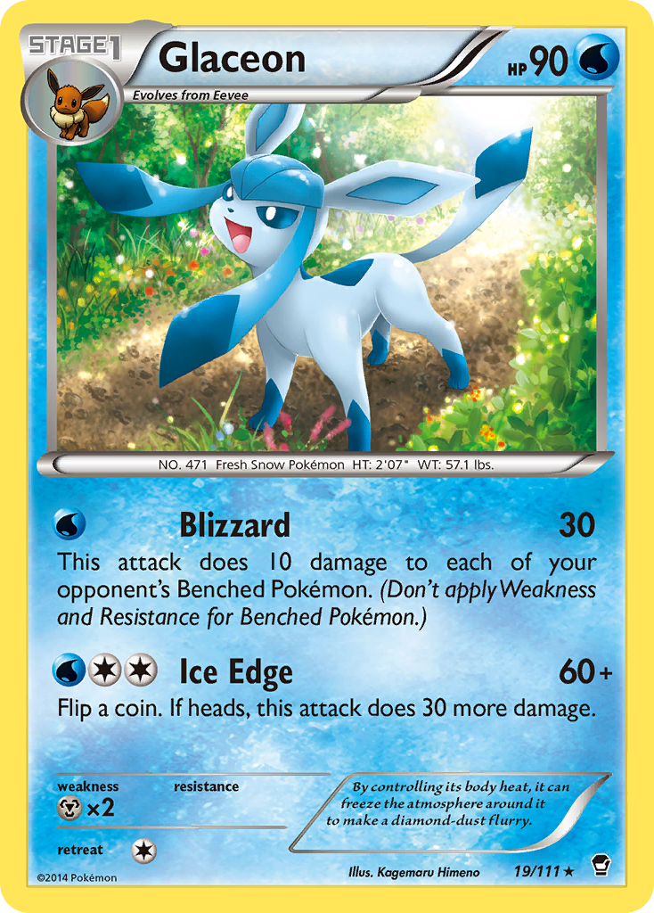 Glaceon (19/111) [XY: Furious Fists] | Mindsight Gaming