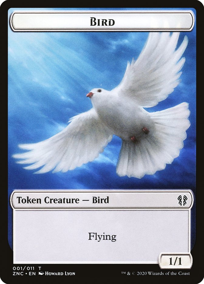 Bird // Kor Ally Double-sided Token [Zendikar Rising Commander Tokens] | Mindsight Gaming