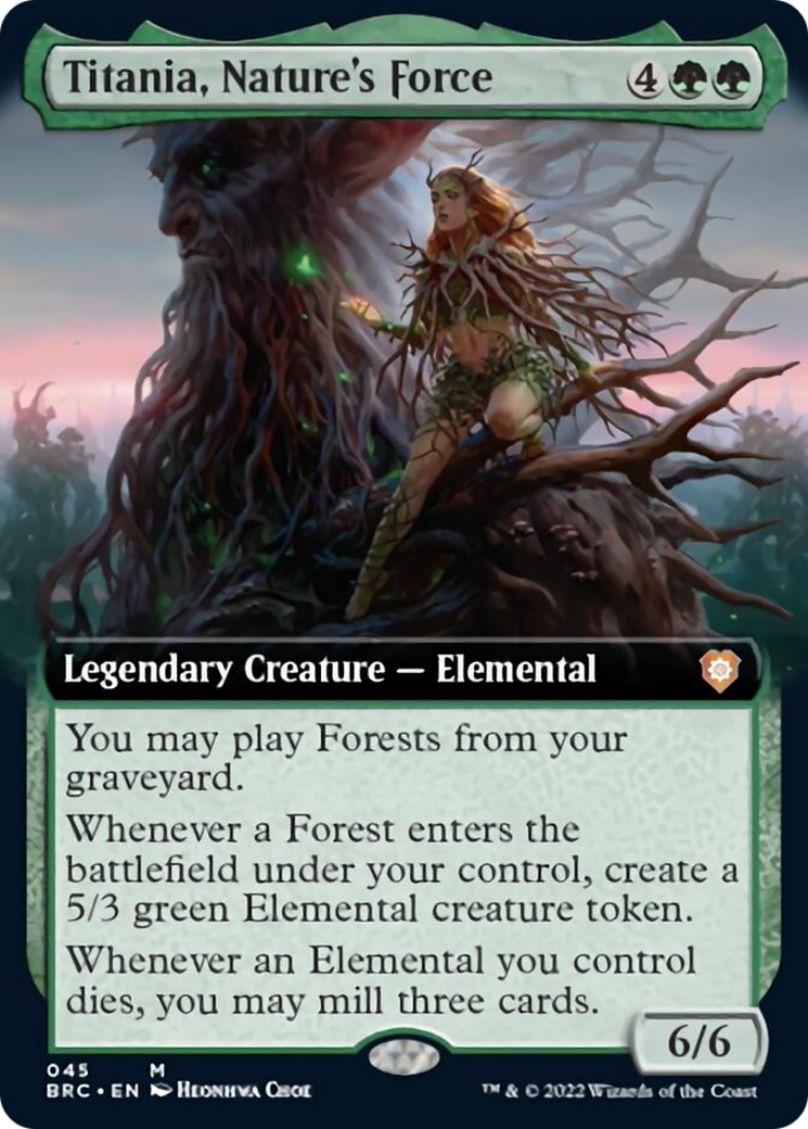 Titania, Nature's Force (Extended Art) [The Brothers' War Commander] | Mindsight Gaming