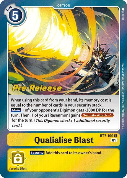 Qualialise Blast [BT7-100] [Next Adventure Pre-Release Cards] | Mindsight Gaming