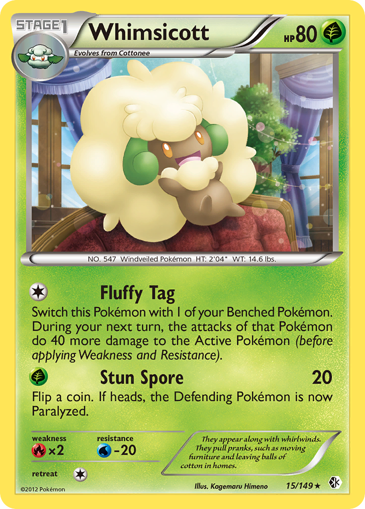 Whimsicott (15/149) [Black & White: Boundaries Crossed] | Mindsight Gaming